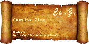 Csatlós Zita névjegykártya